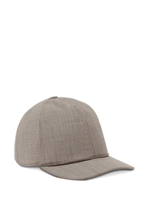 Fabiana Filippi beaded-trim cap - Grey