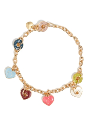 Bimba y Lola enamel-heart gold necklace