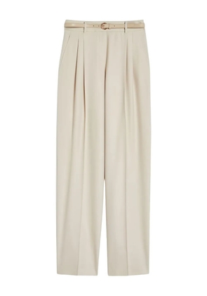 Max Mara pleated-front belted trousers - Neutrals
