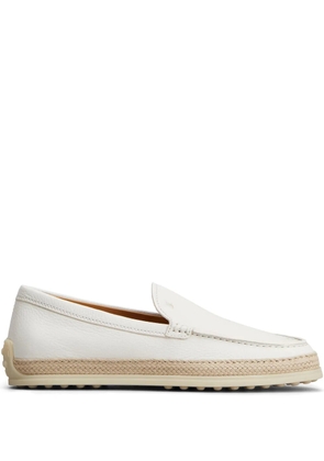 Tod's leather loafers - White