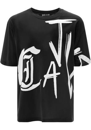 Just Cavalli logo-print T-shirt - Black