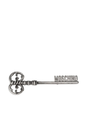 Moschino ornate-key brooch - Silver