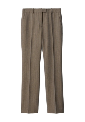 Burberry striped straight trousers - Grey