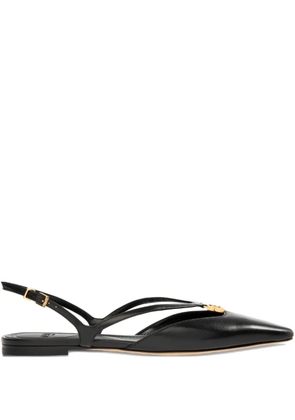 FENDI FFold leather pumps - Black
