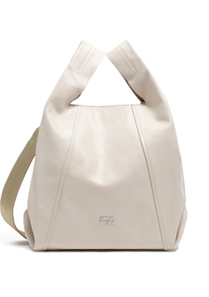 Bimba y Lola medium Paper leather tote bag - Neutrals