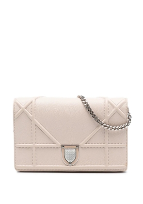Christian Dior Pre-Owned 2017 Grained Calfskin Diorama Wallet on Chain crossbody bag - Pink