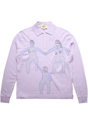 Glass Cypress Glass Cypress 'Purple' polo sweater