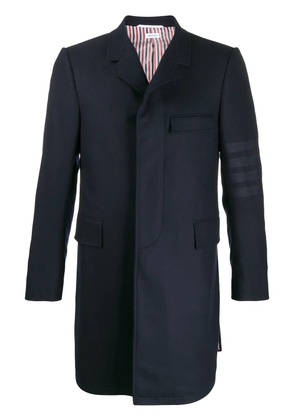 Thom Browne tonal 4-Bar Chesterfield overcoat - Blue