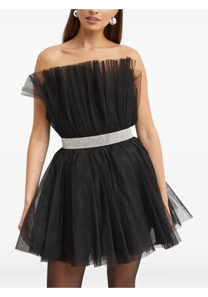 Bronx and Banco Anna draped crystal mini dress - Black