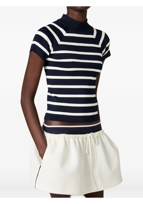 Miu Miu striped short-sleeve T-shirt - Blue