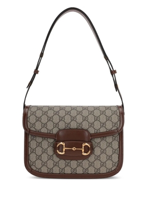 Gucci GG Supreme Horsebit 1955 shoulder bag - Neutrals