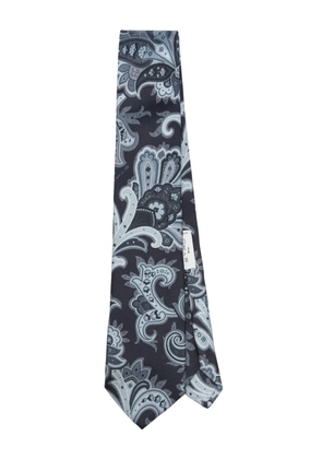 ETRO paisley silk tie - Blue