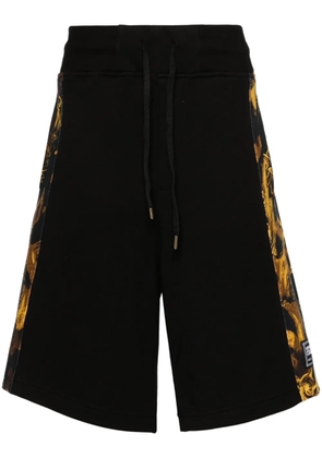 Versace Jeans Couture Watercolour Couture-print track shorts - Black