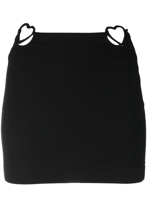 Nensi Dojaka heart cut-out detail miniskirt - Black