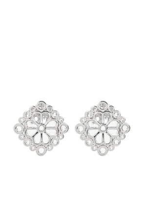 Kate Spade Flower Lace earrings - Silver