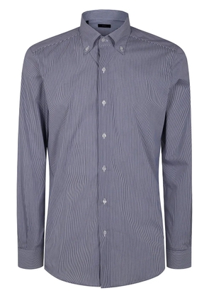 Fay logo-embroidered shirt - Blue