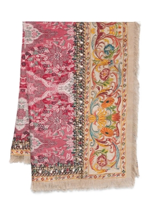 Pierre-Louis Mascia embellished floral-print scarf - Pink