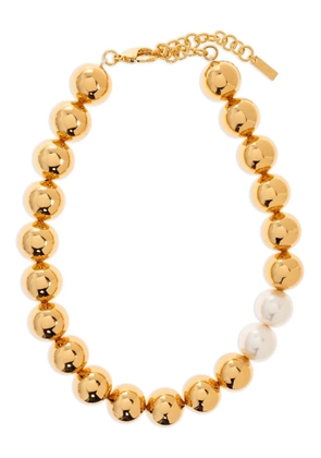 Moschino faux-pearl beaded necklace - Gold