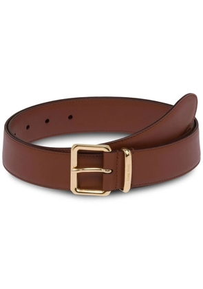 Miu Miu logo buckle belt - Brown