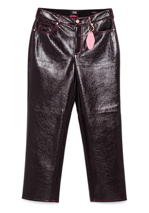 Scotch & Soda contrast-stitching trousers - Brown