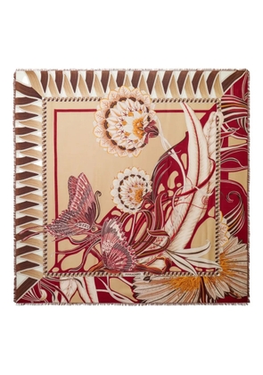 Ferragamo floral-print scarf - Neutrals