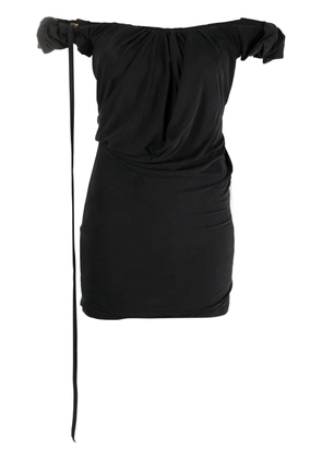 Jacquemus La Robe Ciceri draped minidress - Black