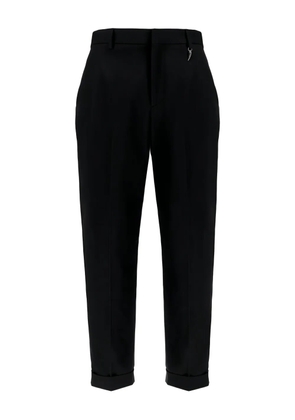 Roberto Cavalli cuffed cotton trousers - Black
