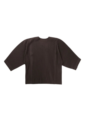 Homme Plissé Issey Miyake pleated jumper - Brown