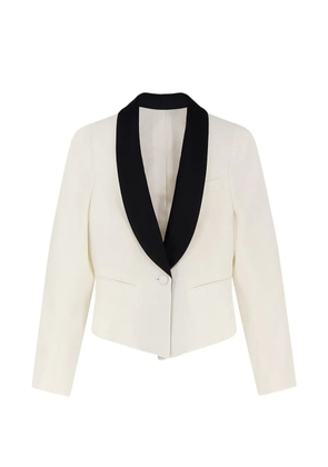 Alexander McQueen shawl-lapel single-button blazer - White