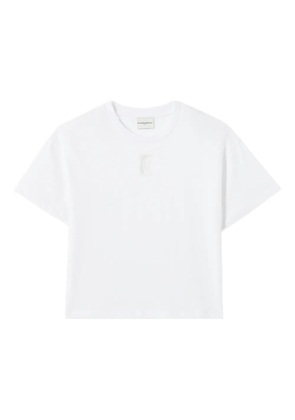 Claudie Pierlot logo-embroidery T-shirt - White