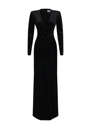 NISSA stud-embellished maxi dress - Black