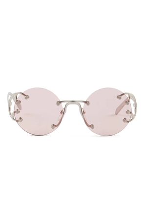 Prada Eyewear metal-frame round sunglasses - Grey