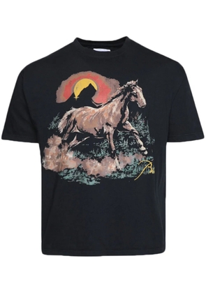 RHUDE Santos graphic-print cotton T-shirt - Black