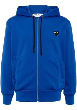 Comme Des Garçons Play Big Heart zip-up hoodie - Blue