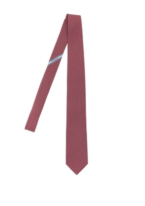Ferragamo gancini-print tie - Red