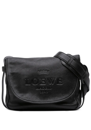 Loewe Pre-Owned 2010 Large Leather Heritage crossbody bag - Black