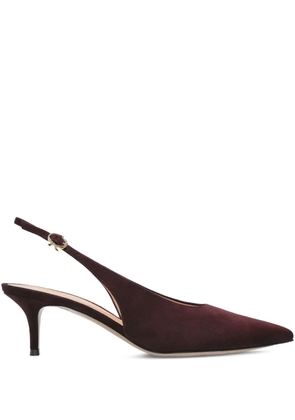 Gianvito Rossi 70mm slingback pointed-toe pumps - Red