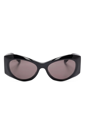 Balenciaga Eyewear oval-frame sunglasses - Black