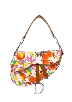 Christian Dior Pre-Owned 2005 floral-print shoulder bag - Neutrals