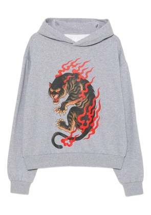 Melt printed hoodie - Grey