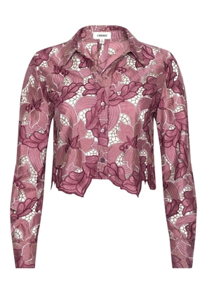 L'Agence Akemi floral-buttoned shirt - Pink