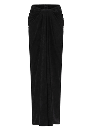 OUDE WAAG draped maxi skirt - Black