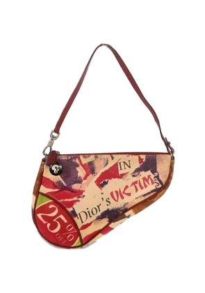 Christian Dior Pre-Owned 2003 print saddle shoulder bag - Neutrals