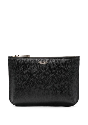 Aspinal Of London medium Ella leather pouch - Black