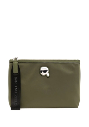 Karl Lagerfeld small K/Ikonik 2.0 clutch bag - Green