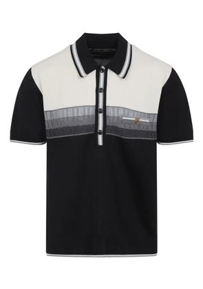 AMIRI striped pocket polo shirt - Black