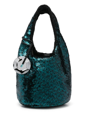 JW Anderson mini sequinned tote bag - Green