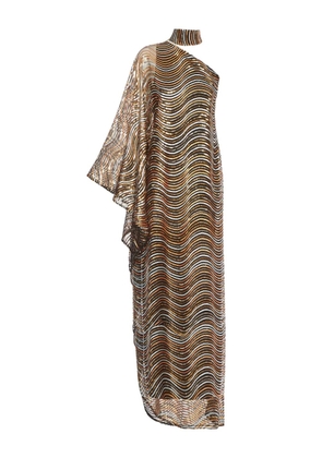 Taller Marmo Glaum one-shoulder midi dress - Gold