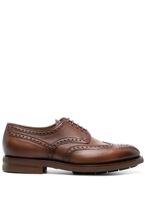 Santoni leather Derby shoes - Brown