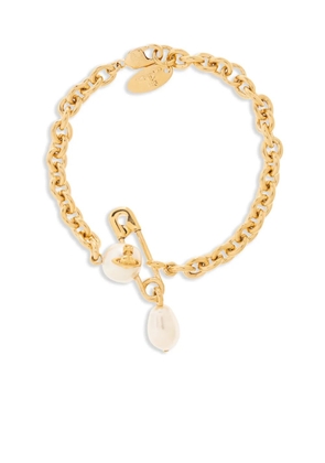 Vivienne Westwood logo-engraved bracelet - Gold